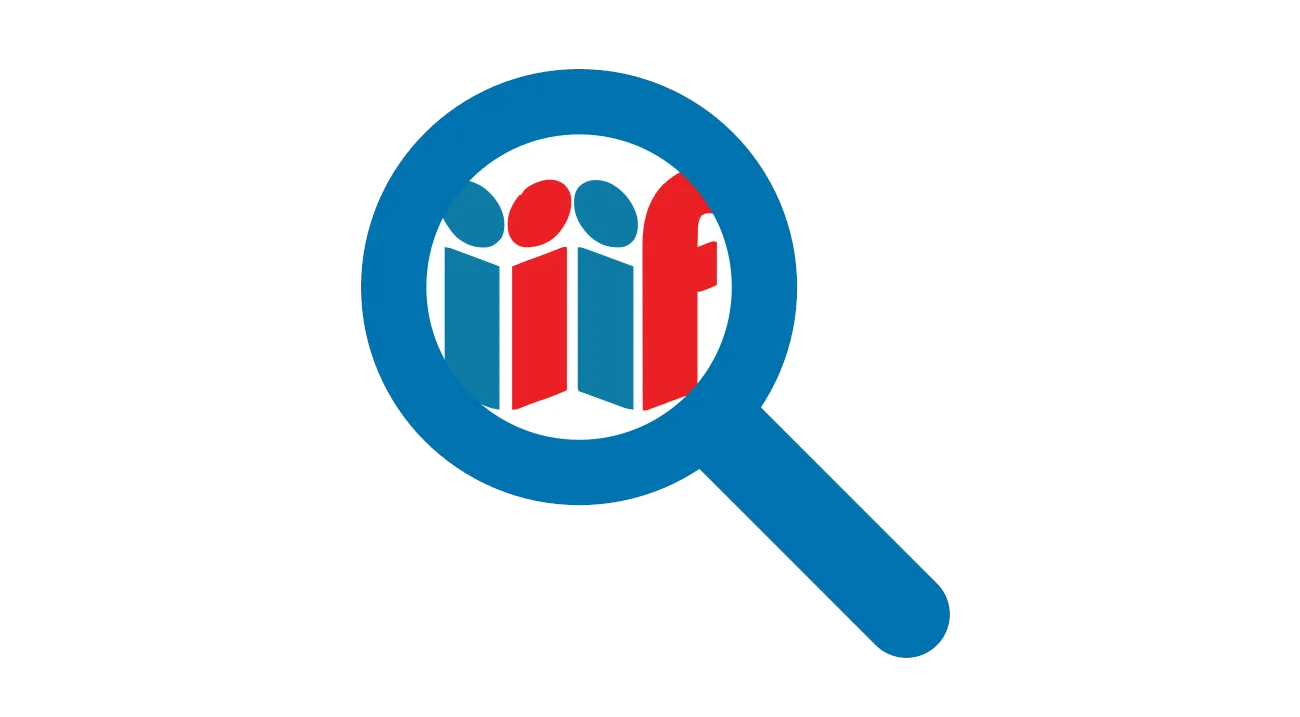 The loupe-iiif logo: the IIIF logo seen through a magnifying glass.